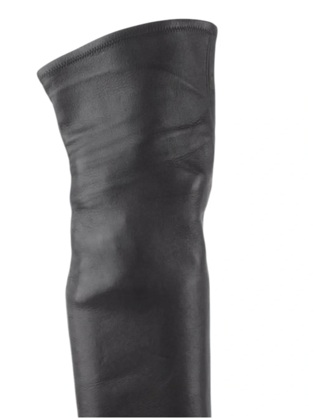 GUCCI TOM FORD FW 2003 Runway Black Leather Studded Kitten Heel OTK Boots 37